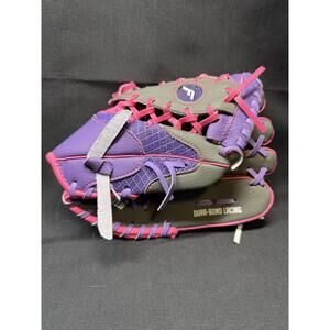 Franklin Meshtek Baseball Glove 9.5" Youth Right Hand Throw Pink Purple Gray New